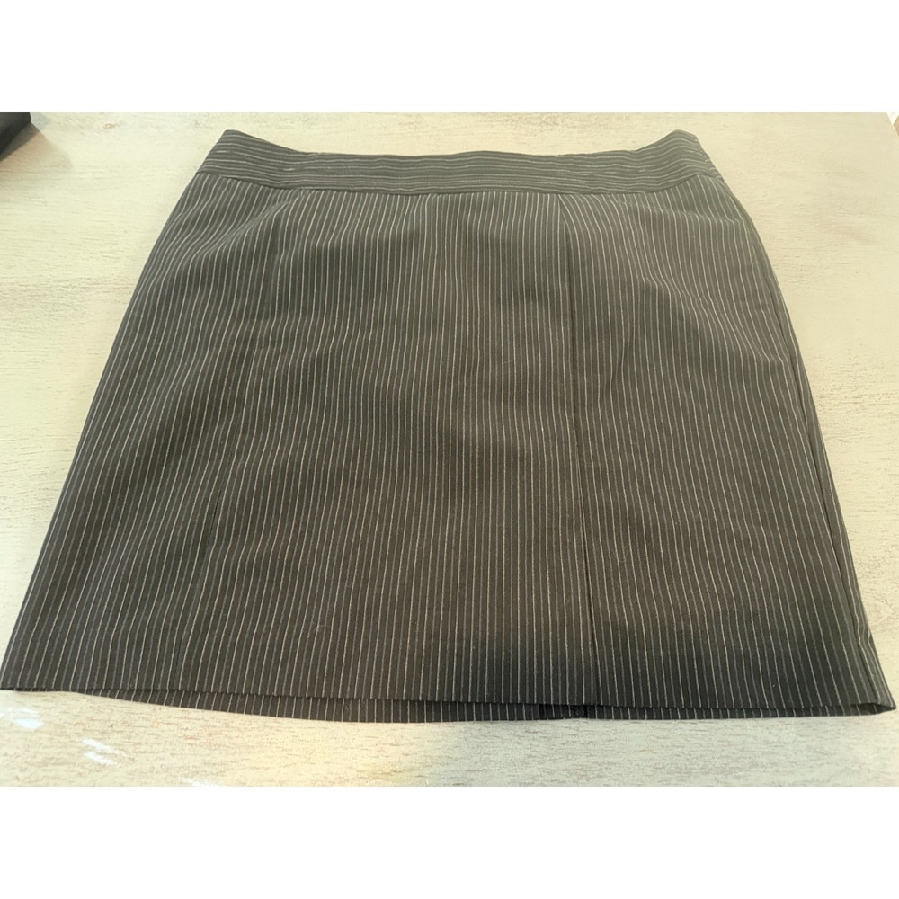black striped GEORGE plus size dress skirt 18